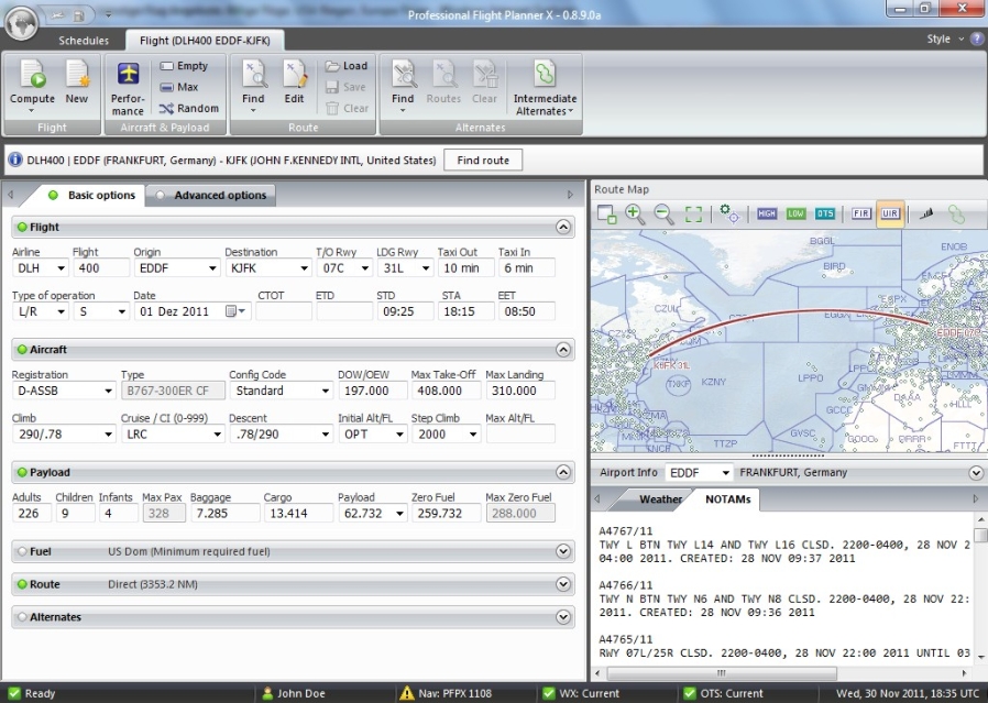 Professional Flight Planner X Released key.Aero, Flight Simulation
